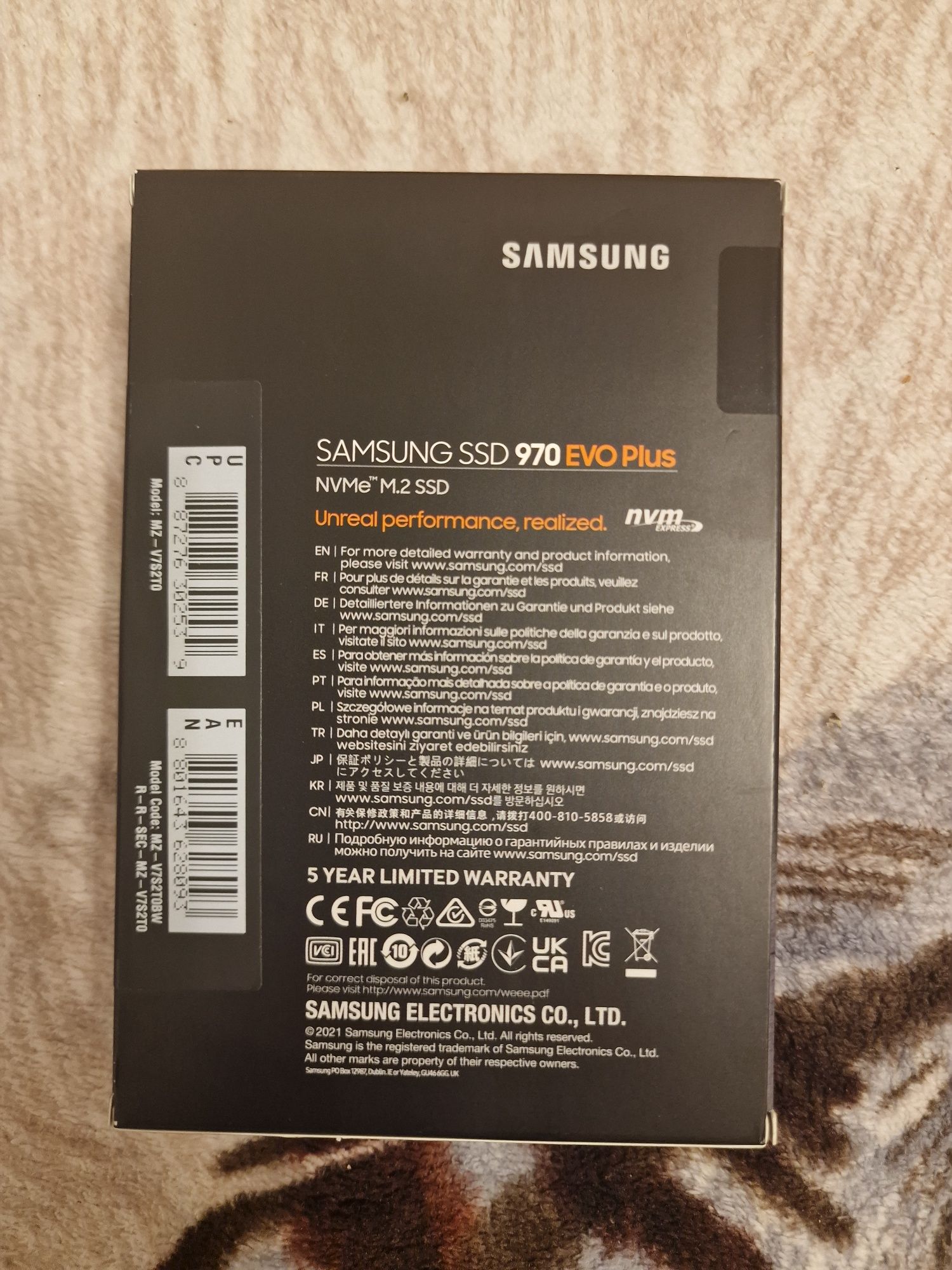 SSD Samsung 970 Evo Plus 2TB