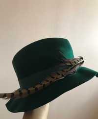 Шляпа женская Parks Bravo (новая, красивый насыщенный зеленый цвет)
