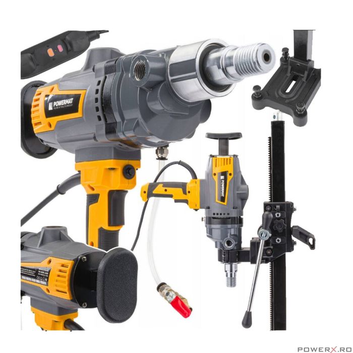 Masina de carotat pentru beton, aparat foraj, 2600 W, Powermat