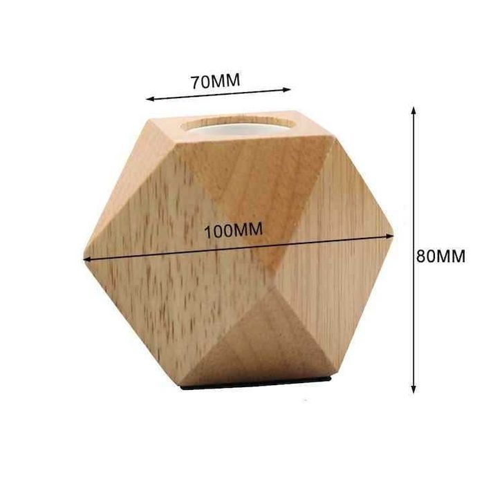 Настолна лампа от масивно дърво