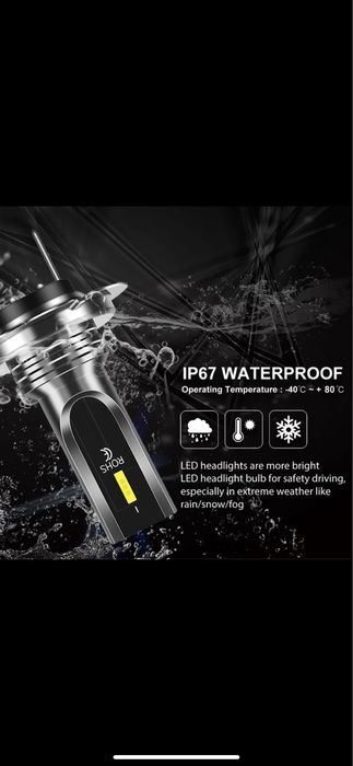 Bec cu led H7  - 6000k