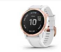 Vand smartwatch Garmin 6S Pro , 42 mm , rose gold , curea alba