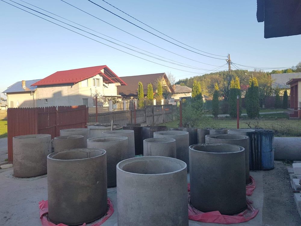 Fose septice cu decantare -tuburi beton
