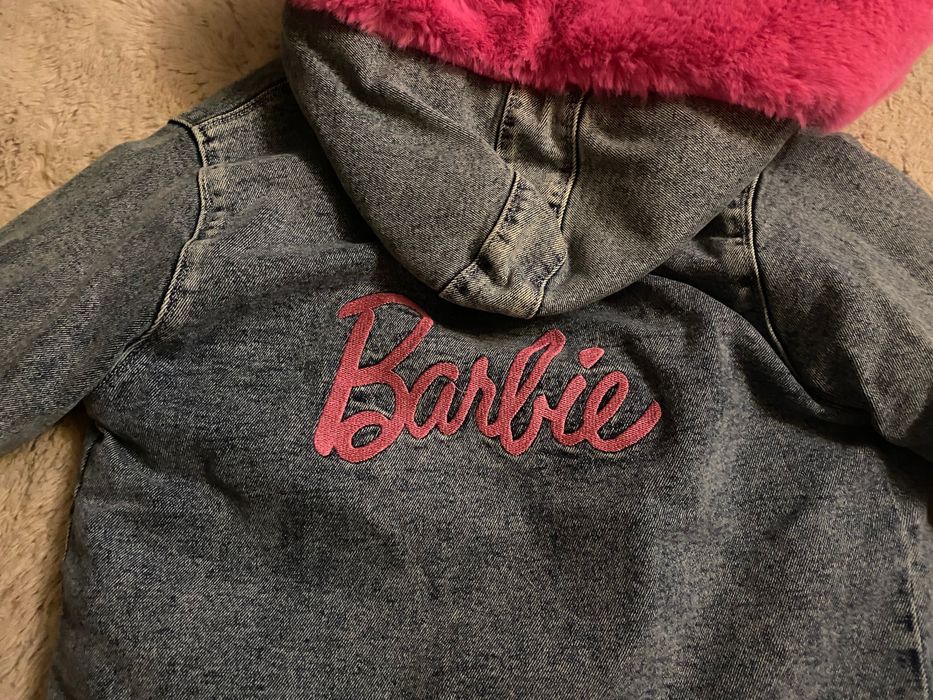 Зимно дънково яке Барби за момиче 9-10г