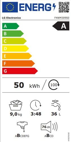 А+++Нова инверторна пералня LG 9 кг