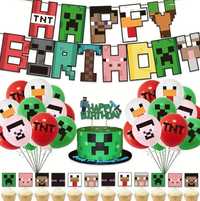 Set 24 baloane minecraft copiii petrecere aniversare ziua copilului