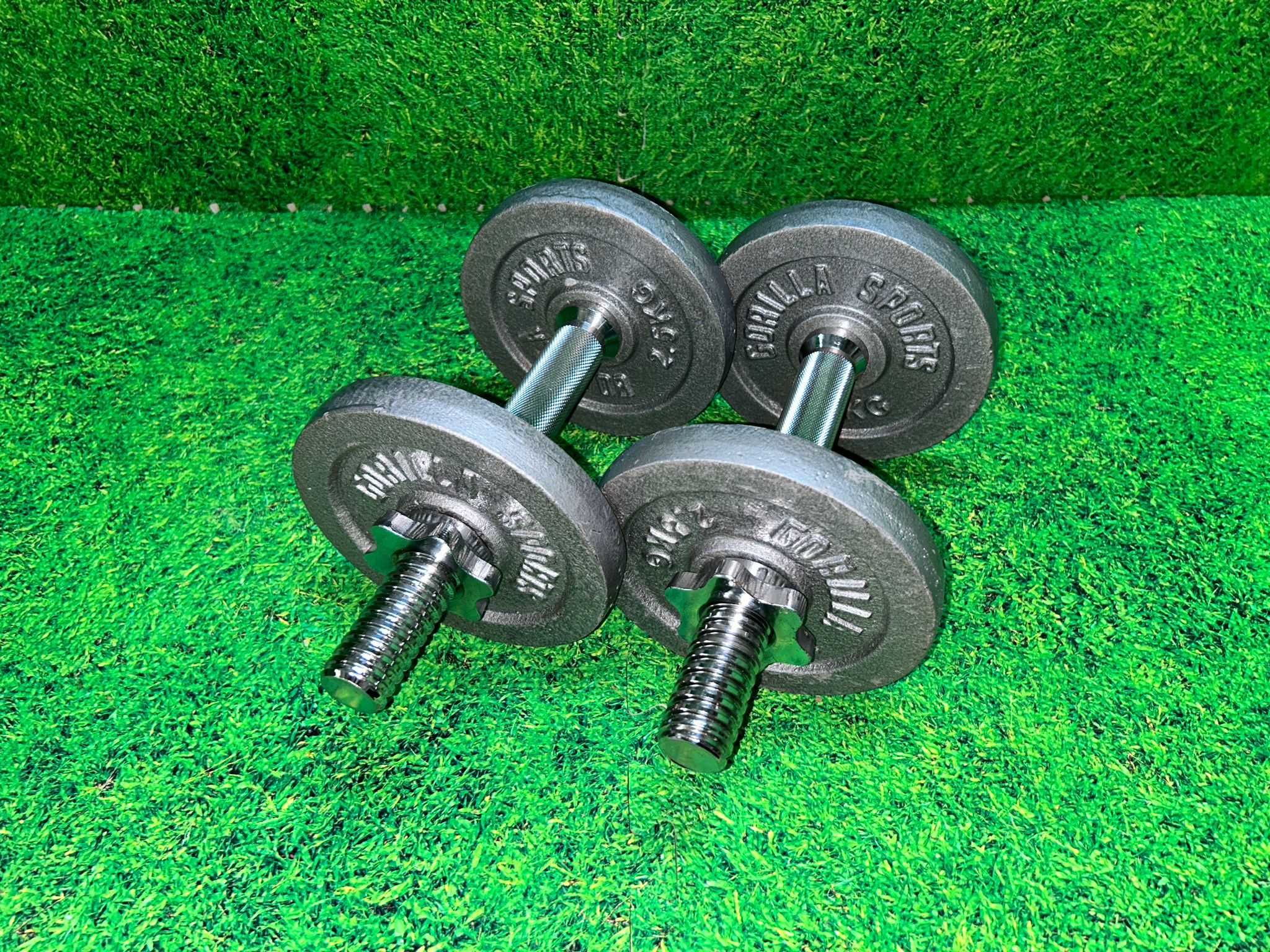 Set gantere din fier 15kg 30/31mm