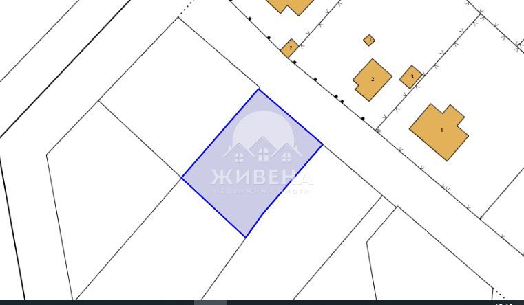 Продавам парцели в с.Близнаци, площ 1253 кв.м