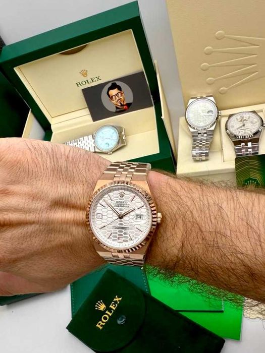 rolex land dweller розово злато