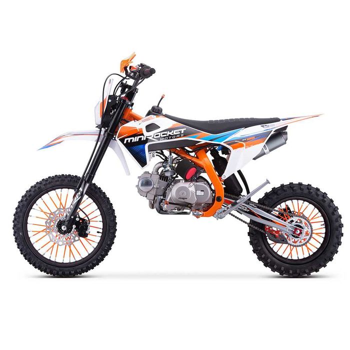 Motocicleta cross 125cc Mini Rocket DT 17/14" automat portocaliu
