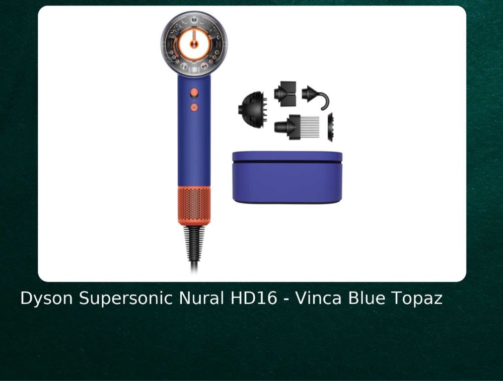 Dyson hd 16 Nural Supersonic Jasper.Blue.Red.Bronze.Patina.Pink