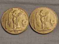 Златна Монета 100 Френски Франка Гениус 1881A и 1882А