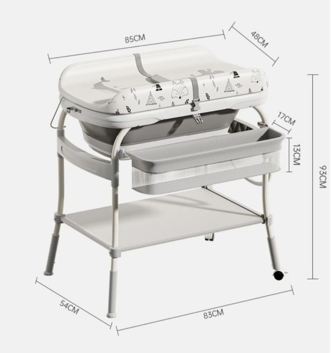 Ванночки для купания , 85x54 см, белый, серый