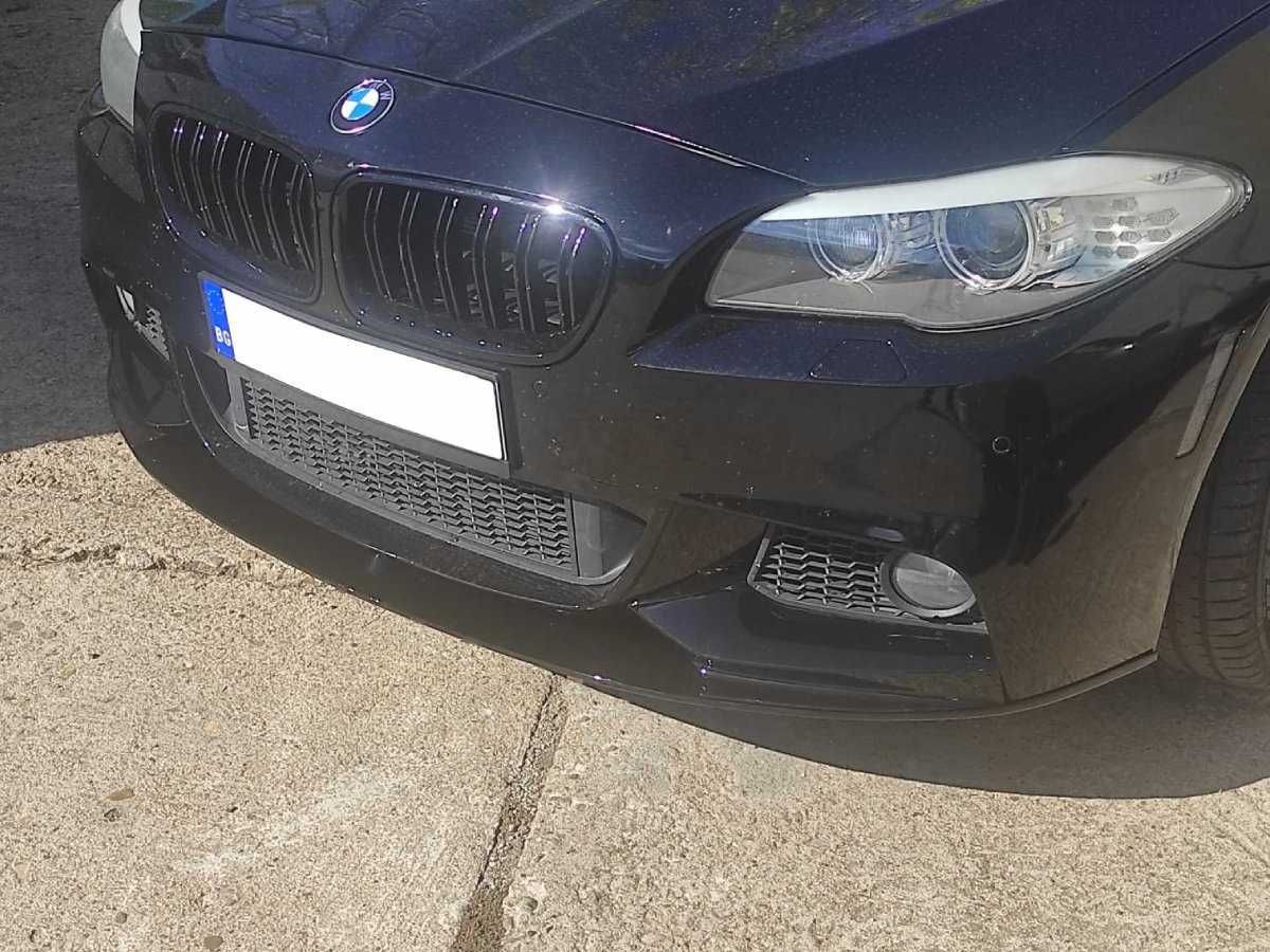 Спойлер M-PERFORMANCE предна броня M-Technik BMW F10/F11 - ЧЕРЕН ЛАК