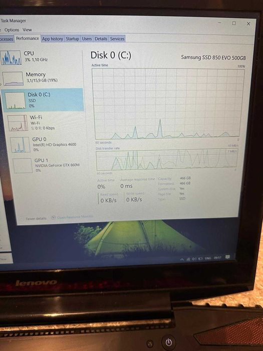 Laptop Gaming I5 4210H 500 SSD 16 GB Ram PV GTX 860M Tastatura Rosie