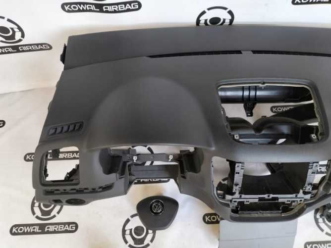 VW Sharan 7N plansa de bord - kit airbag - set centuri de siguranta
