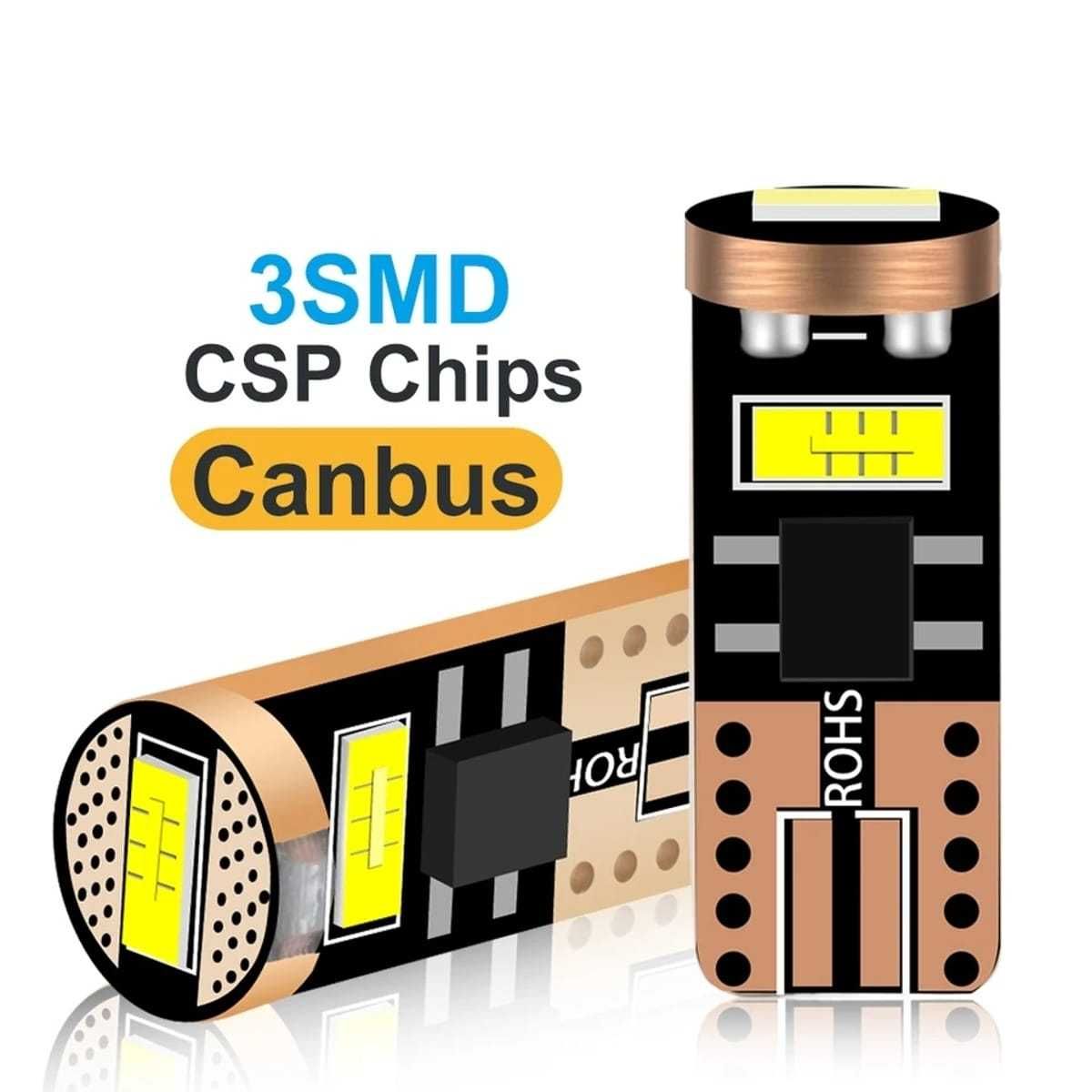 Лед крушки LED T10 NEW CSP + Подарък