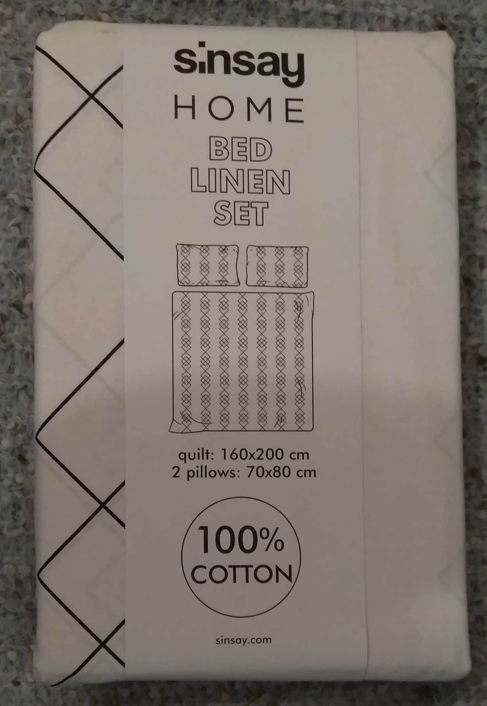 Lenjerie pat - NOUA - cu Etichetă - 100 % bumbac