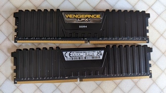 32gb озу ddr4 Corsair vengeance 3200 mhz