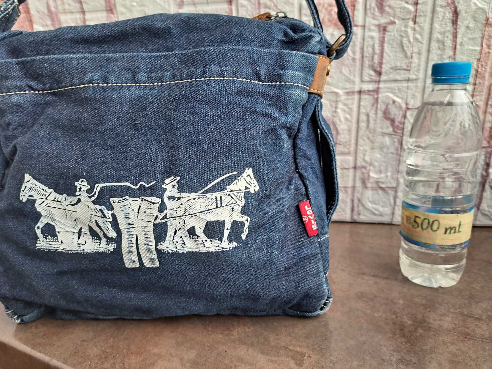 мъжка дънкова чанта,текстилна торба,Levi's