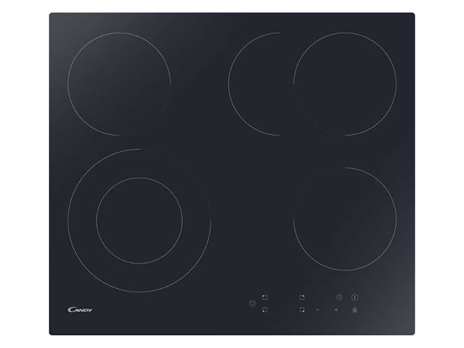 Стъклокерамичен котлон Candy (CEH6DXECTT) 60см 1200W 4 зони за готвене
