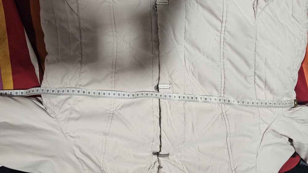 Geaca alba lunga cu gluga xxl 44 walbusch