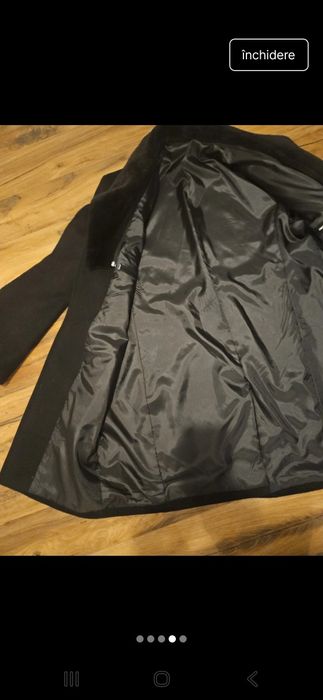 Palton bărbați negru