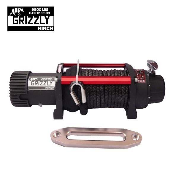 Troliu Grizzly Winch 9500lbs (4310kg) cablu sintetic