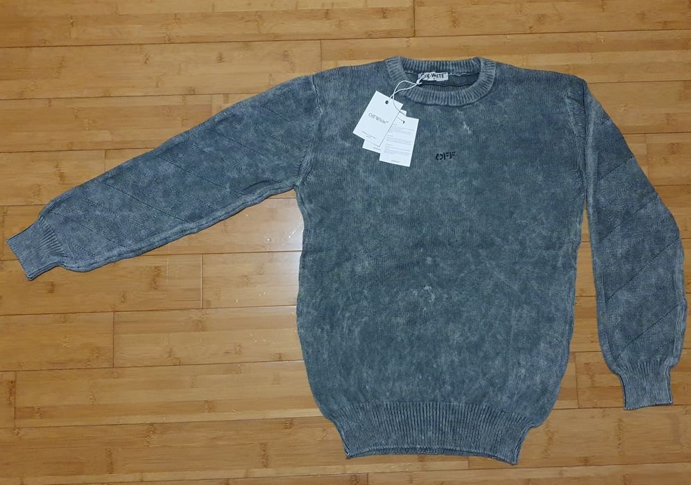 Bluza Off-White Gri Washed