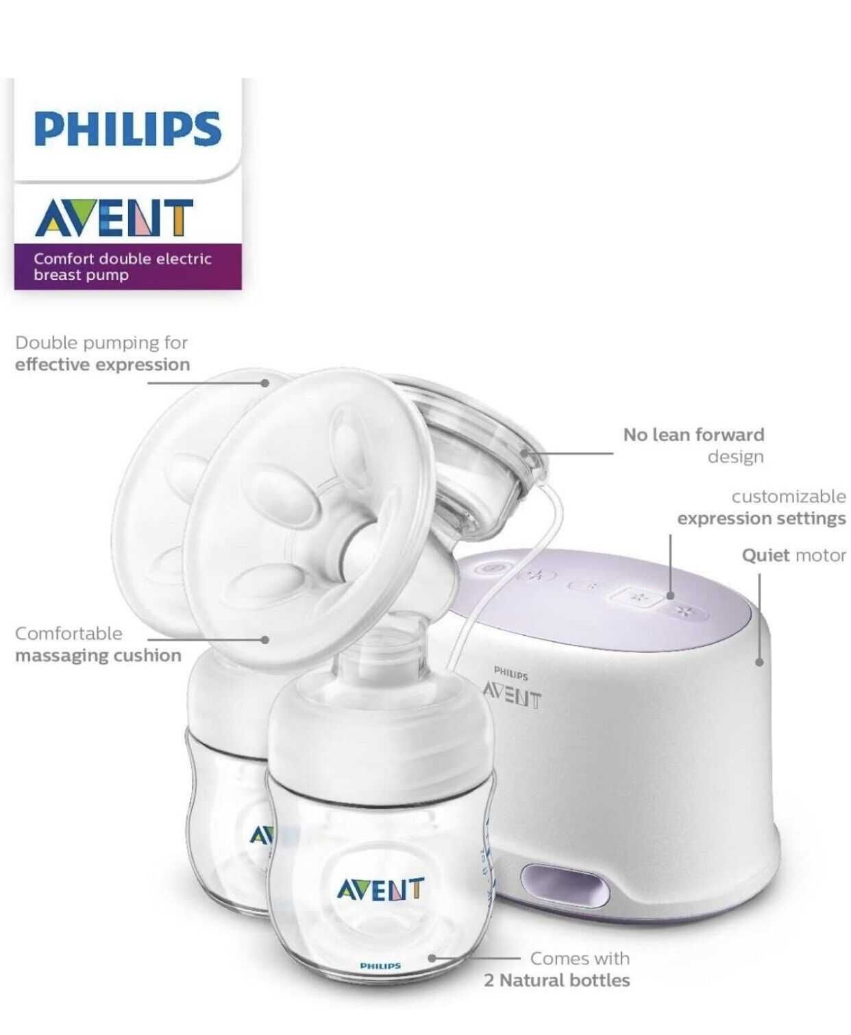 Philips Avent Double Electric Breast Pump - White