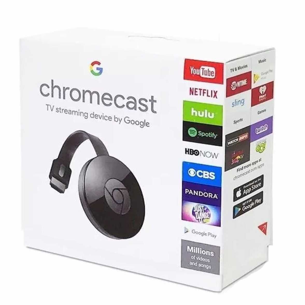 Безжичен приемник на картина от телефон към телевизор Chromecast