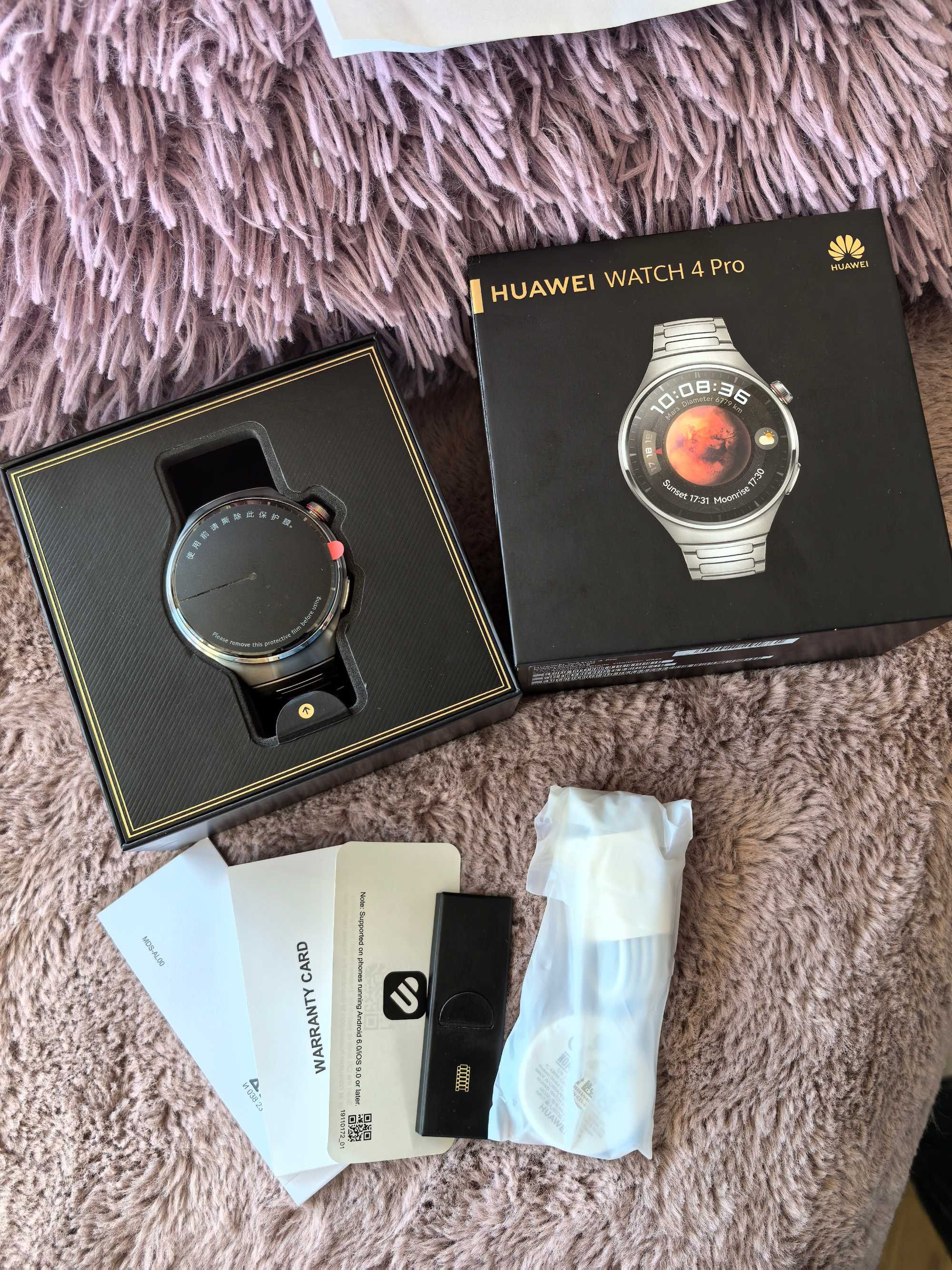 Безупречен чисто нов, Huawei Watch 4 Pro, гаранция до 2027 г.