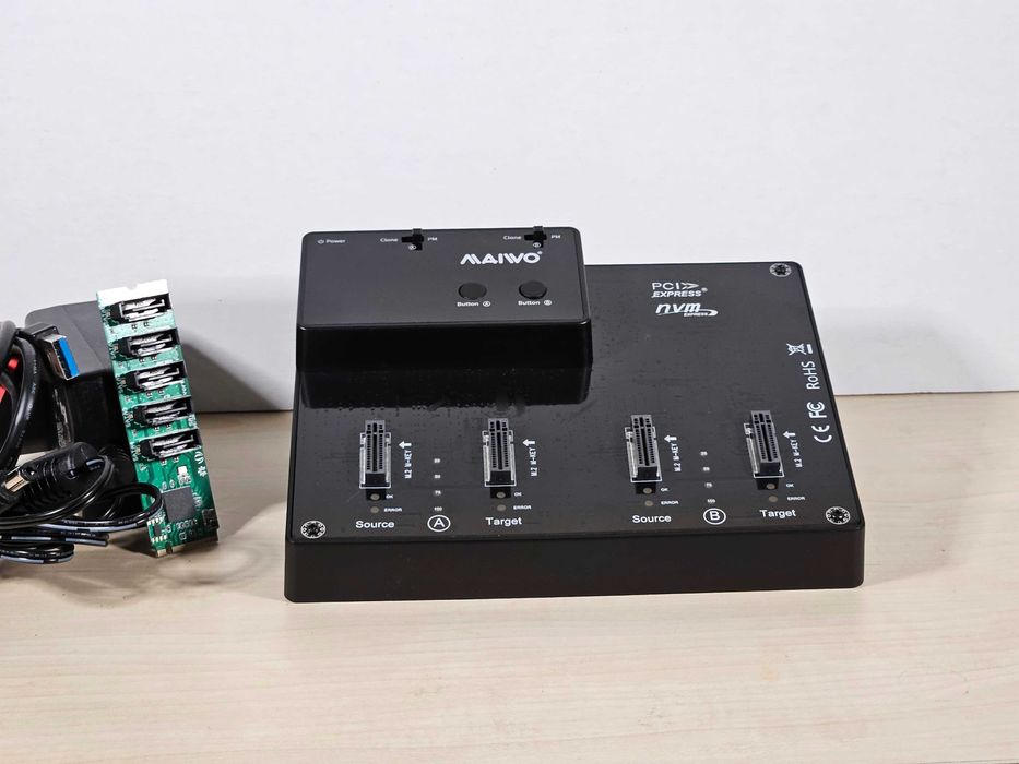 MAIWO 4-Bay M.2 NVMe Dock – бърза станция за хора с много SSD-та