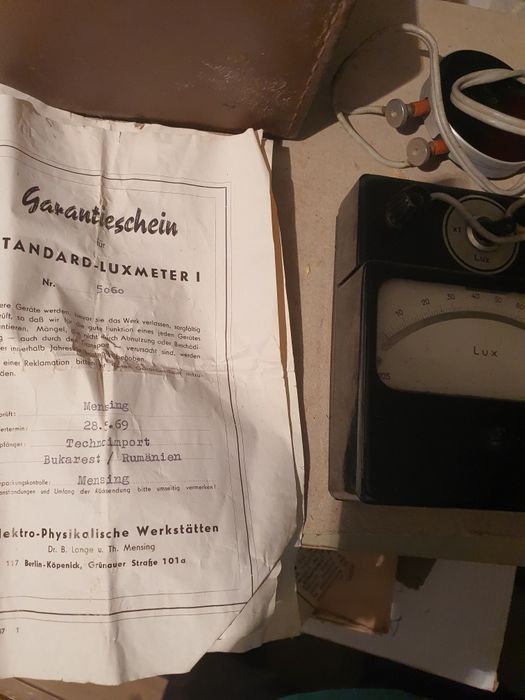 Aparat masura intensitate luminoasa