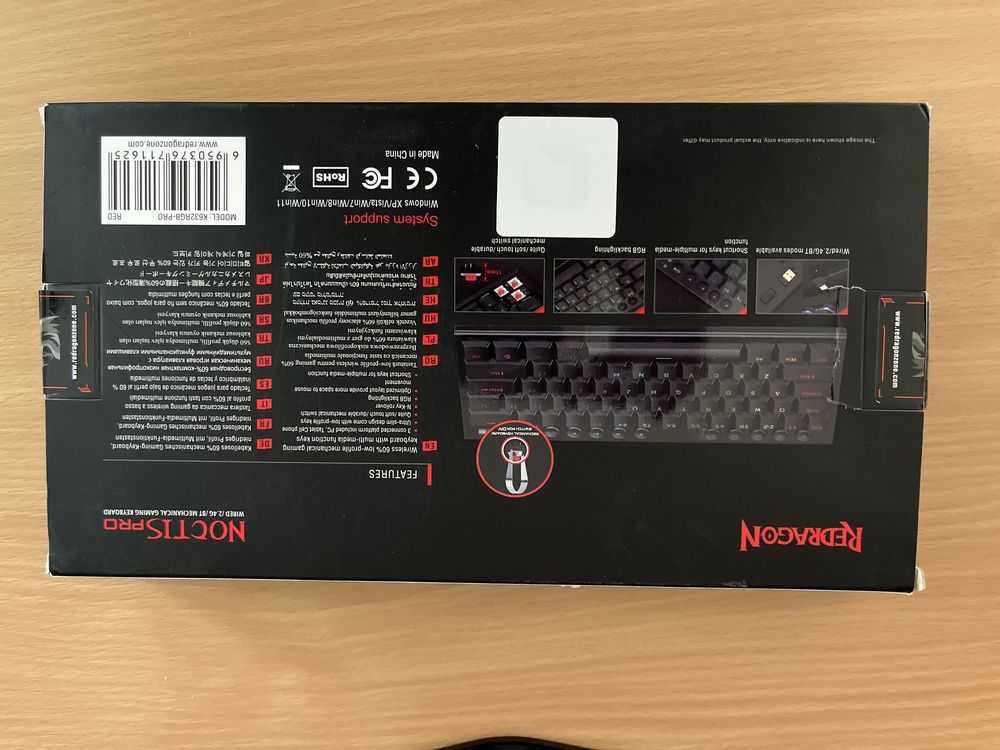 Механична клавиатура Redragon NOCTIS PRO K632RGB-PRO RED SWITCHES