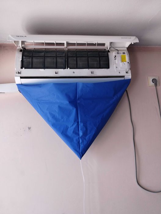 Комплект за почистване на климатик у дома без майстори.