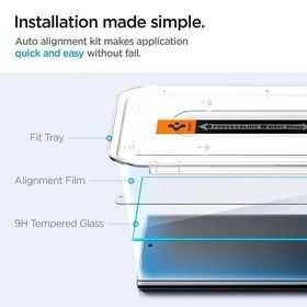 Samsung S24 ultra Стъклен протектор с апарат за монтаж Easy Slide ново
