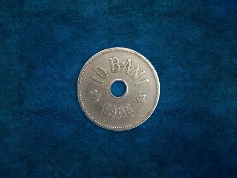 Moneda 10 bani, an 1906, Regele Carol I.