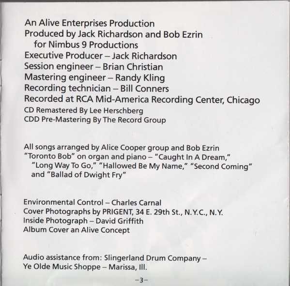 CD Alice Cooper - Love It To Death 1971