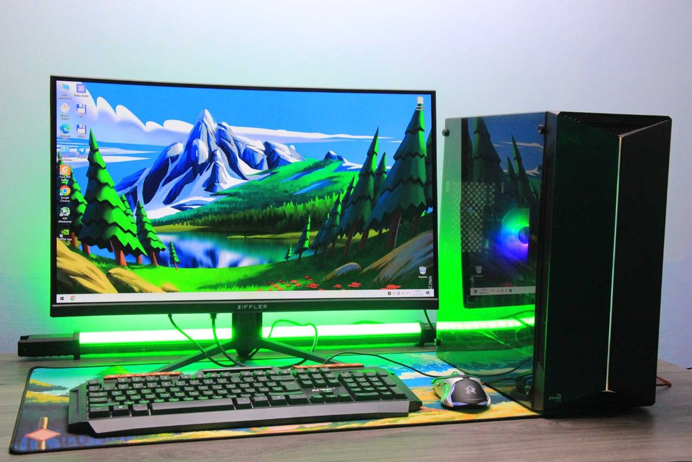 Online va Offlayn o'yinlarni o'rta grafikada o'yash uchun budjetniy PC