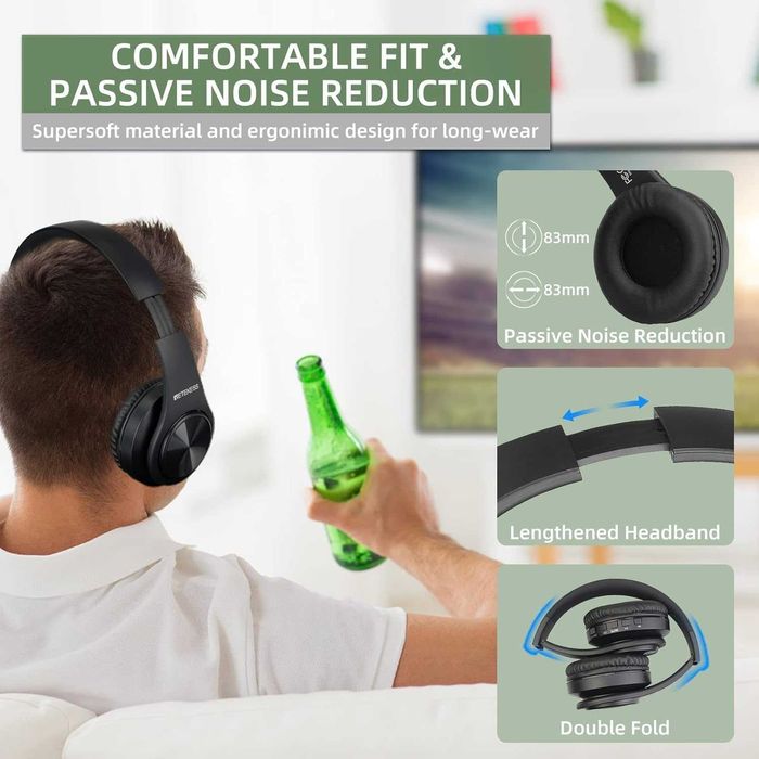 2-канални безжични телевизионни слушалки  с предавател Retekess TA005