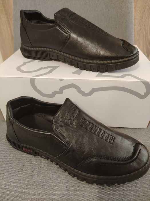 Обувки естествена кожа с дишаща подметка