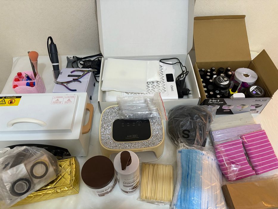 Маникюрныые аппараты+барлық керек заттарымен