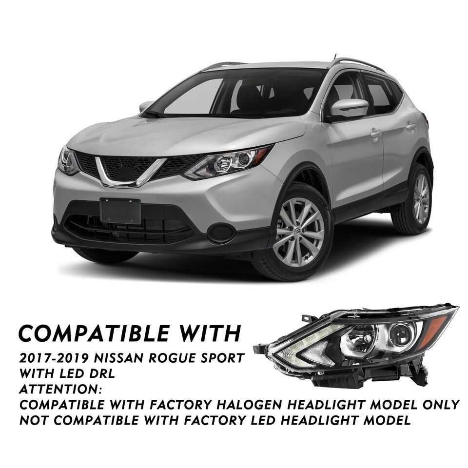 Комплект нови фарове за Nissan Rogue Sport от 2017 до 2019