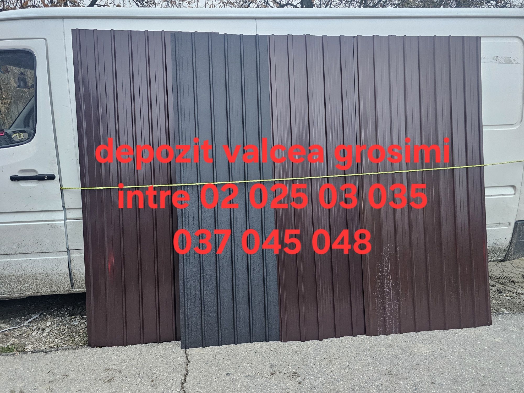 Vand tabla cutata zincata și color Grosimi între 0.2 și 05