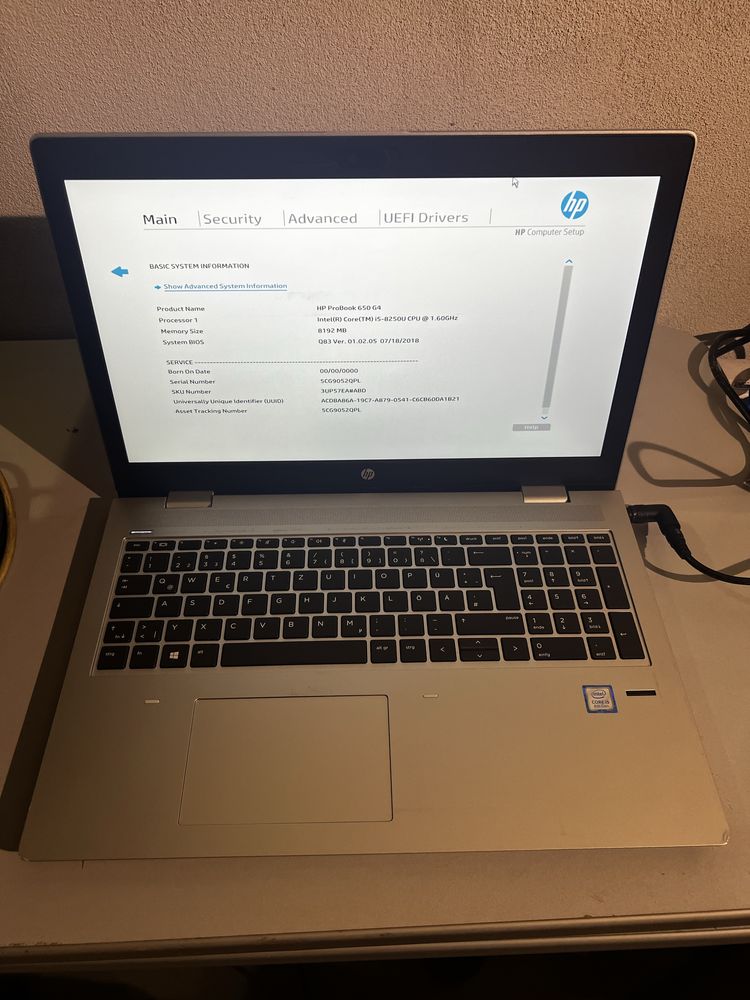 Лаптоп HP ProBook 650 G4