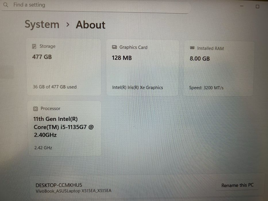 Laptop Asus Procesor i5 la cutie ,ca nou !