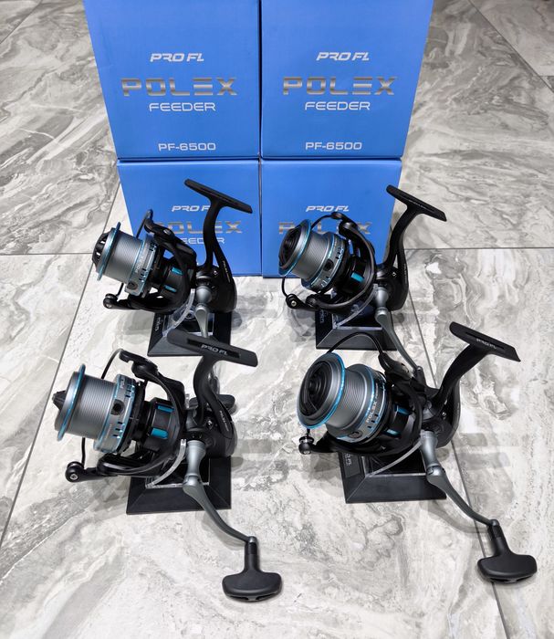 SET 4 Mulinete Feeder Crap PRO FL POLEX Feeder PF6500