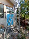 Scara aluminiu 9 trepte 2.6m înălțime.
