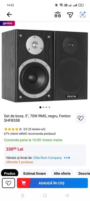 Boxe audio noi brand Fenton.